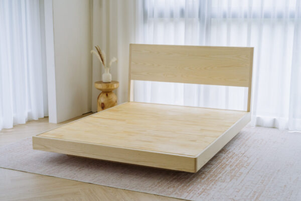 北美原木漂浮床架